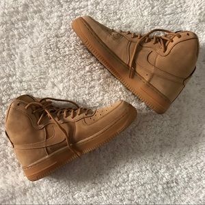 Nike Air Force Ones (Flax high tops)